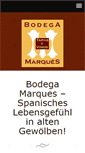 Mobile Screenshot of bodegamarques.at